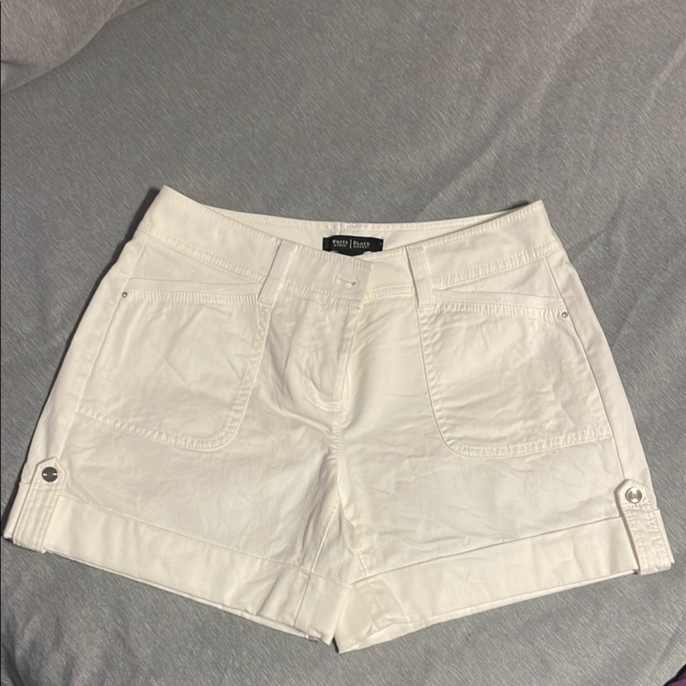 White House Black Market White Cargo Shorts
